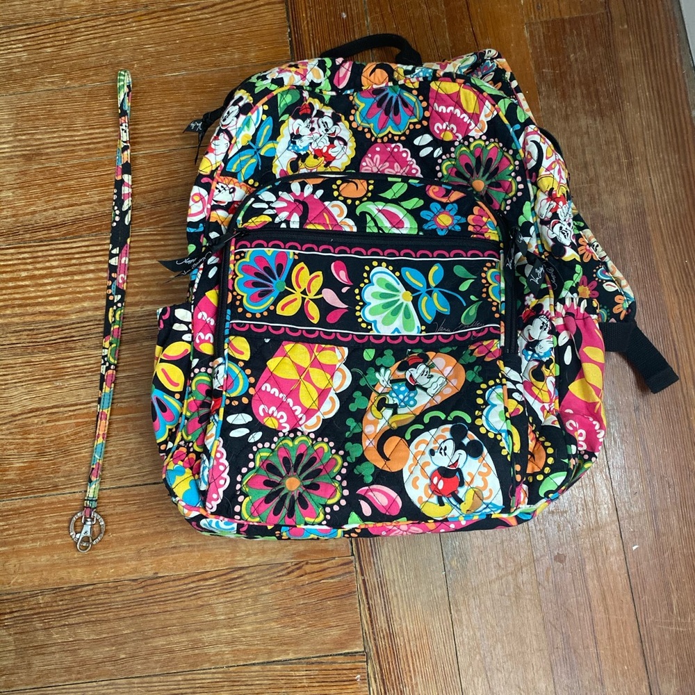 Vera Bradley midnight with Mickey backpack